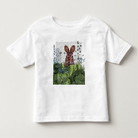 Rabbit In A Cabbage Patch Toddler T-shirt