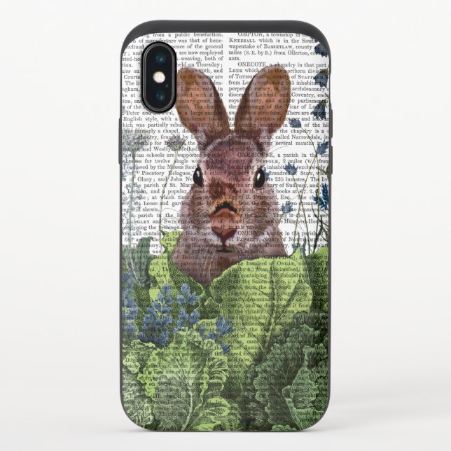 Rabbit in a Cabbage Patch Uncommon iPhone Case (Back)