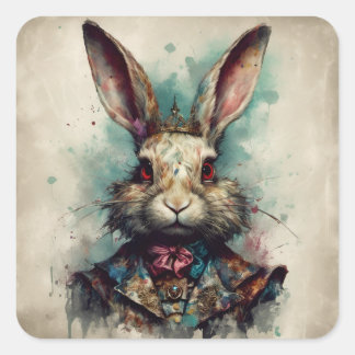 Rabbit in a Crown Sticker