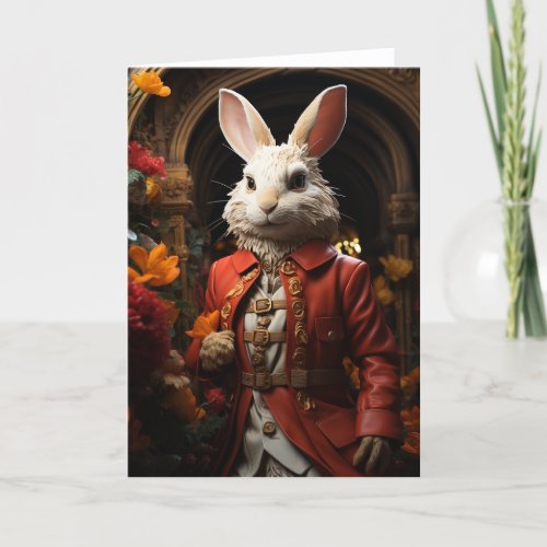 Rabbit in a Suit Card