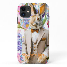 RABBIT IN A VINTAGE SUIT