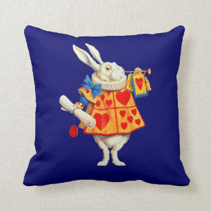Rabbit in Alice in Wonderland ~ Throw Pillow 20x20