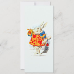 Rabbit in Alice Wonderland ~ Invitation