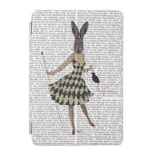 Rabbit in Black White Dress iPad Mini Cover