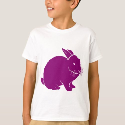 Rabbit in dark pink T_Shirt