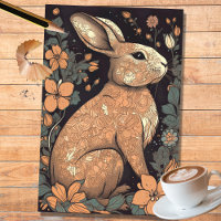 Rabbit in Line Art 1 Decoupage Paper