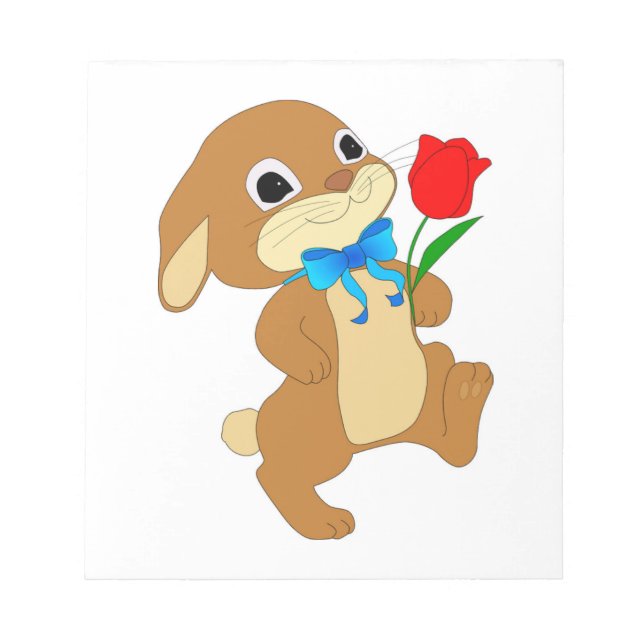 RABBIT IN LOVE NOTEPAD (Front)