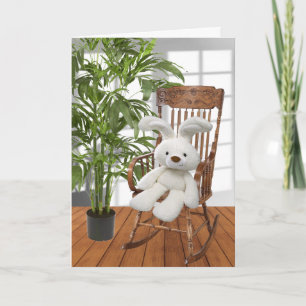 Rabbit In Rocking Chair Card