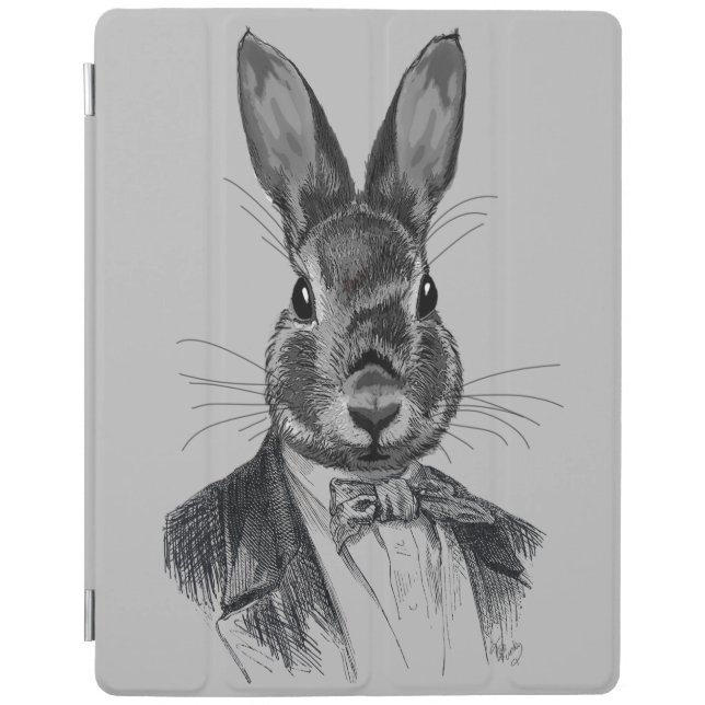 Rabbit In Suit Portrait iPad Air Cover (Front)