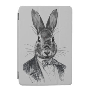 Rabbit In Suit Portrait iPad Mini Cover