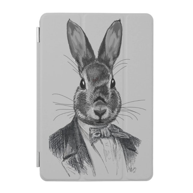Rabbit In Suit Portrait iPad Mini Cover (Front)