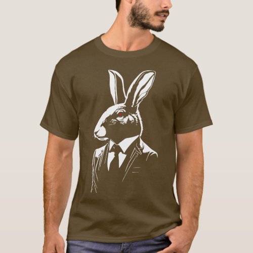 Rabbit in Suit T_Shirt
