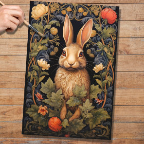 Rabbit in Tapestry 2 Decoupage Paper
