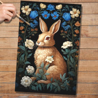 Rabbit in Tapestry 3 Decoupage Paper