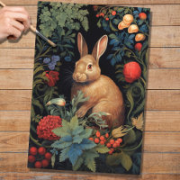 Rabbit in Tapestry 4 Decoupage Paper