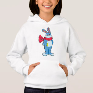 Rabbit in Winter with Scarf Hoodie
