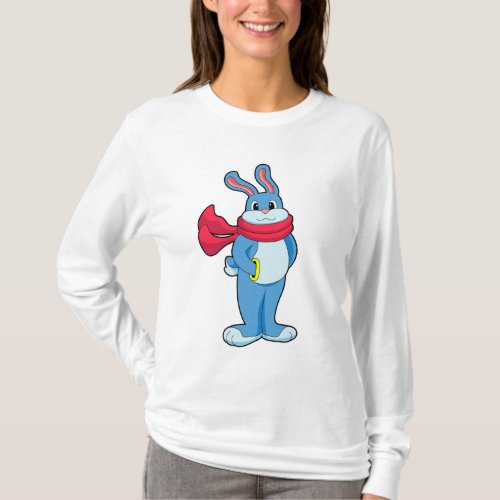 Rabbit in Winter with Scarf T_Shirt