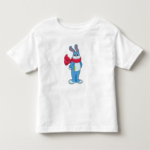 Rabbit in Winter with Scarf Toddler T_shirt