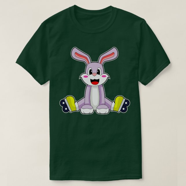 Rabbit Inline skating Roller skates 2 T-Shirt (Design Front)
