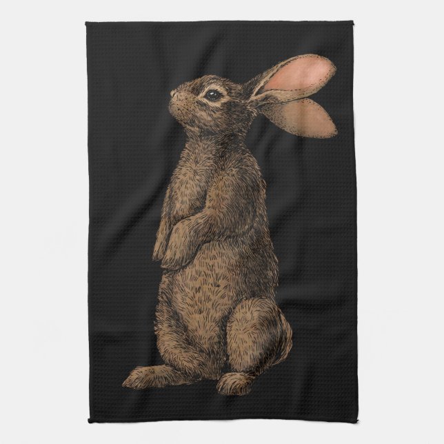 Rabbit Kitchen Towel (Vertical)