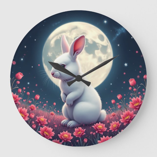 rabbit large clock (Front)