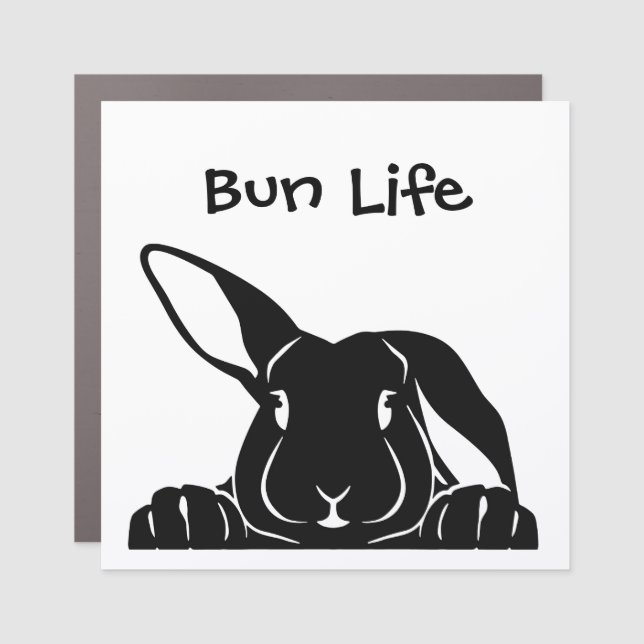 Rabbit Life Car Magnet (Front)