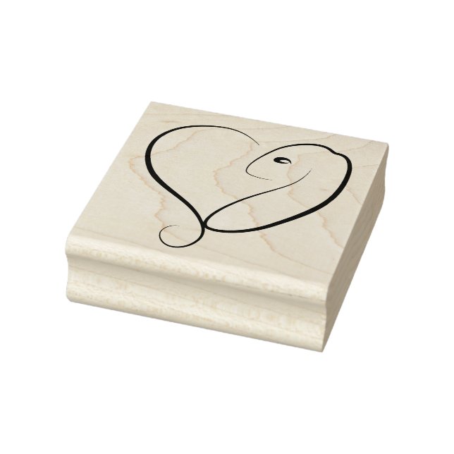 Rabbit Love Rubber Stamp (Stamp)