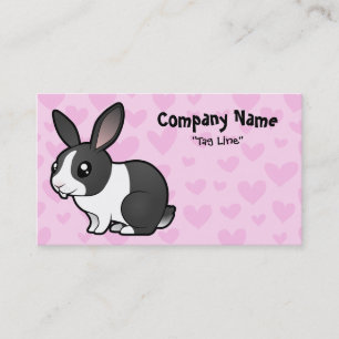 Rabbit Love (uppy ear smooth hair) Business Card