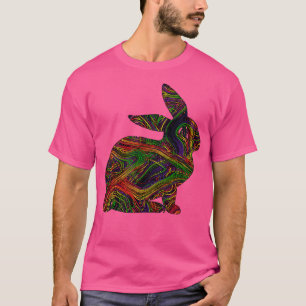 Rabbit Lovers Vibrant Artists String Illustration1 T-Shirt
