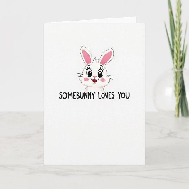 Rabbit Loves You Pattern Card (Front)