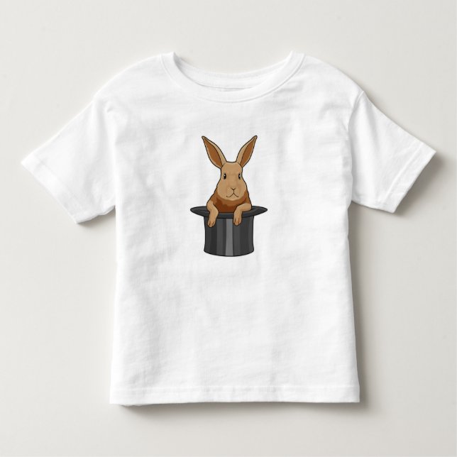 Rabbit Magician Magic hat Toddler T-shirt (Front)