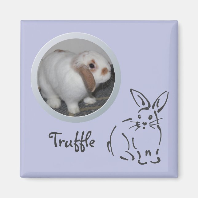 Rabbit Memory Add a Photo Magnet (Front)