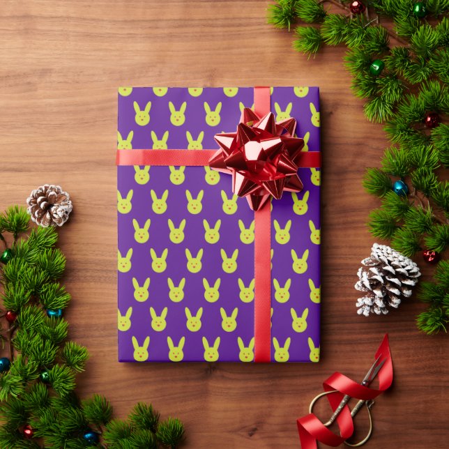 Rabbit Minimal pattern Wrapping Paper (Holiday Gift)