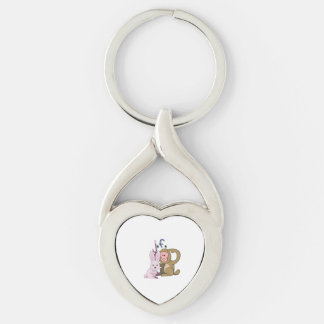 rabbit & monkey keychain