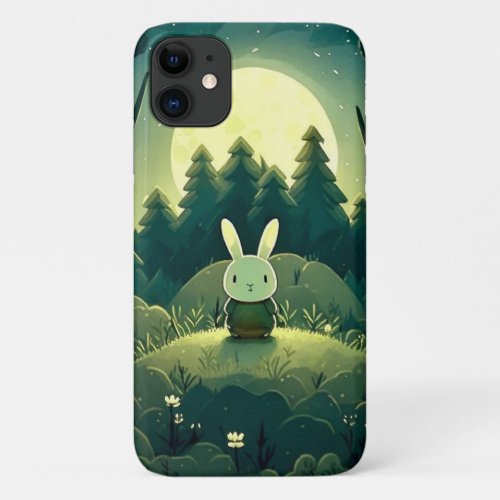 Rabbit moon iPhone 11 case