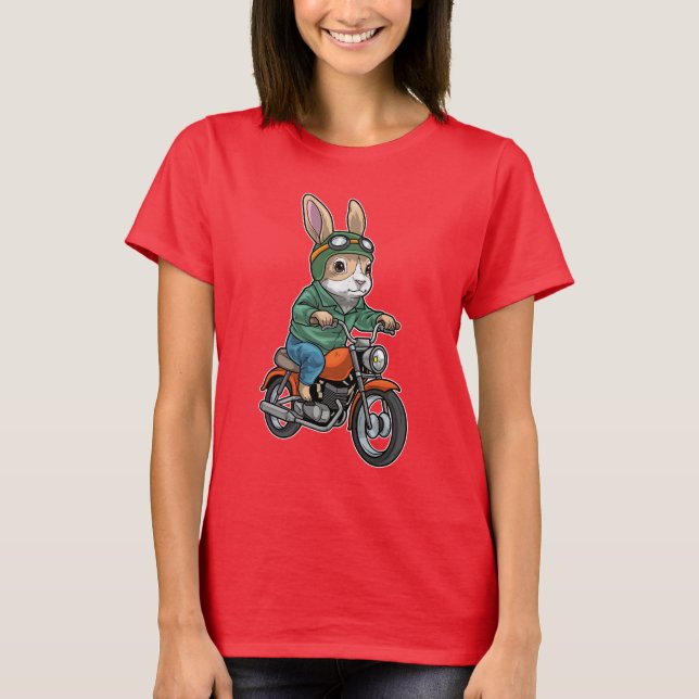Rabbit Motorcycle T-Shirt (Front)