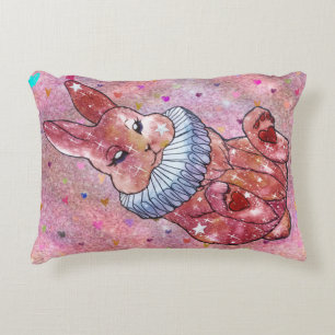 Rabbit named Ladybug Accent Pillow