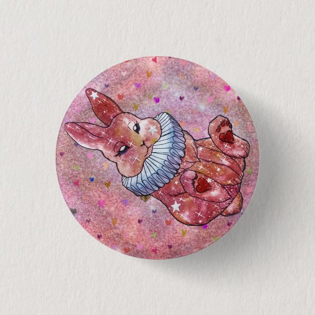 Rabbit named Ladybug Button (Front)