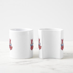 Rabbit named Ladybug Coffee Mug Set