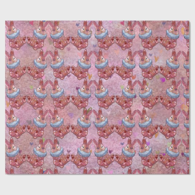 Rabbit named Ladybug Wrapping Paper (Flat)