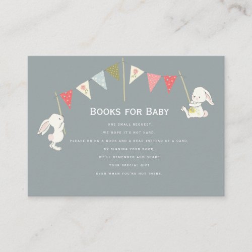 Rabbit Neutral II Books for Baby Enclosure Card