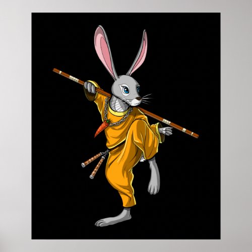 Rabbit Ninja Poster