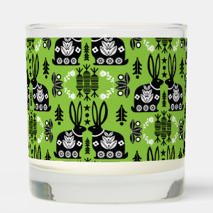 Rabbit Nordic Scandinavian Folk Art Scented Candle