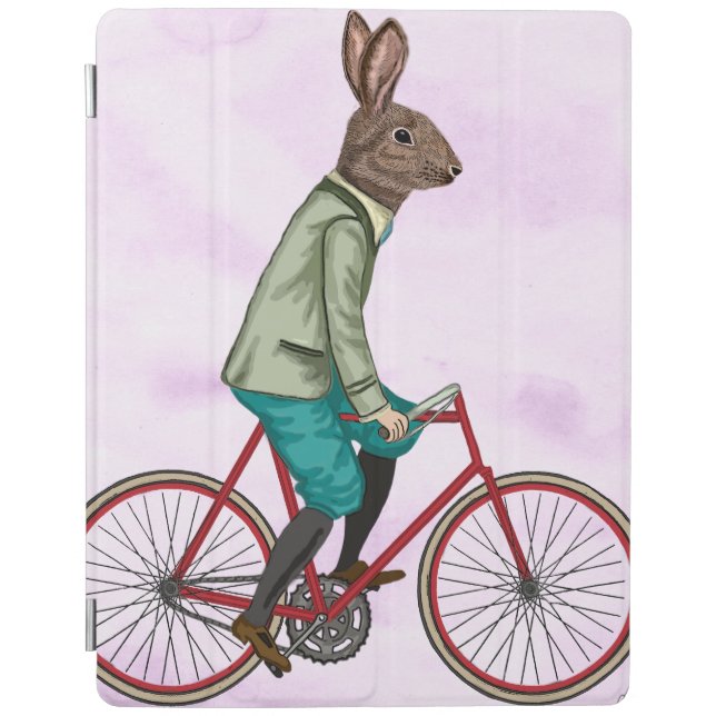 Rabbit On Bike 3 iPad Air Cover (Front)