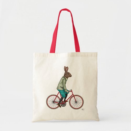 Rabbit On Bike 3 Tote Bag