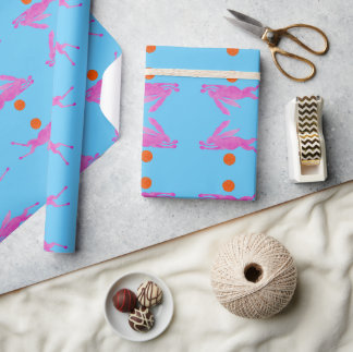 Rabbit Over the Supermoon Wrapping Paper