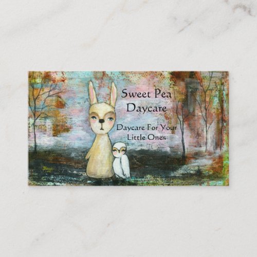 My Best Friend Original Art Painting Business Card