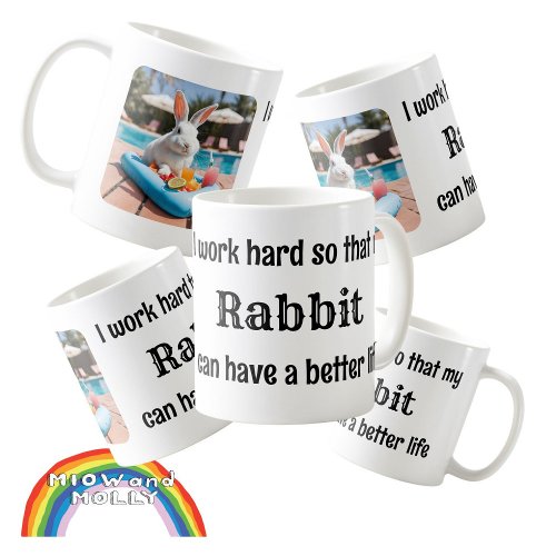 Rabbit owner pet bunny gift coffee mug