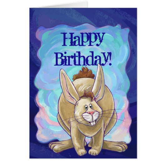 Rabbit Party Center Cards (Front)