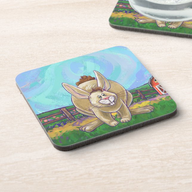 Rabbit Party Center Coaster (Left Side)